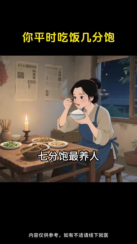 你平时吃饭几分饱