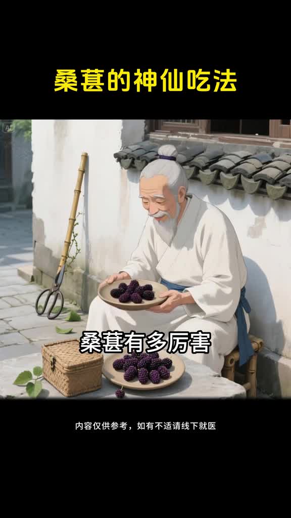 桑葚别直接吃老一辈传下来的宝藏喝法