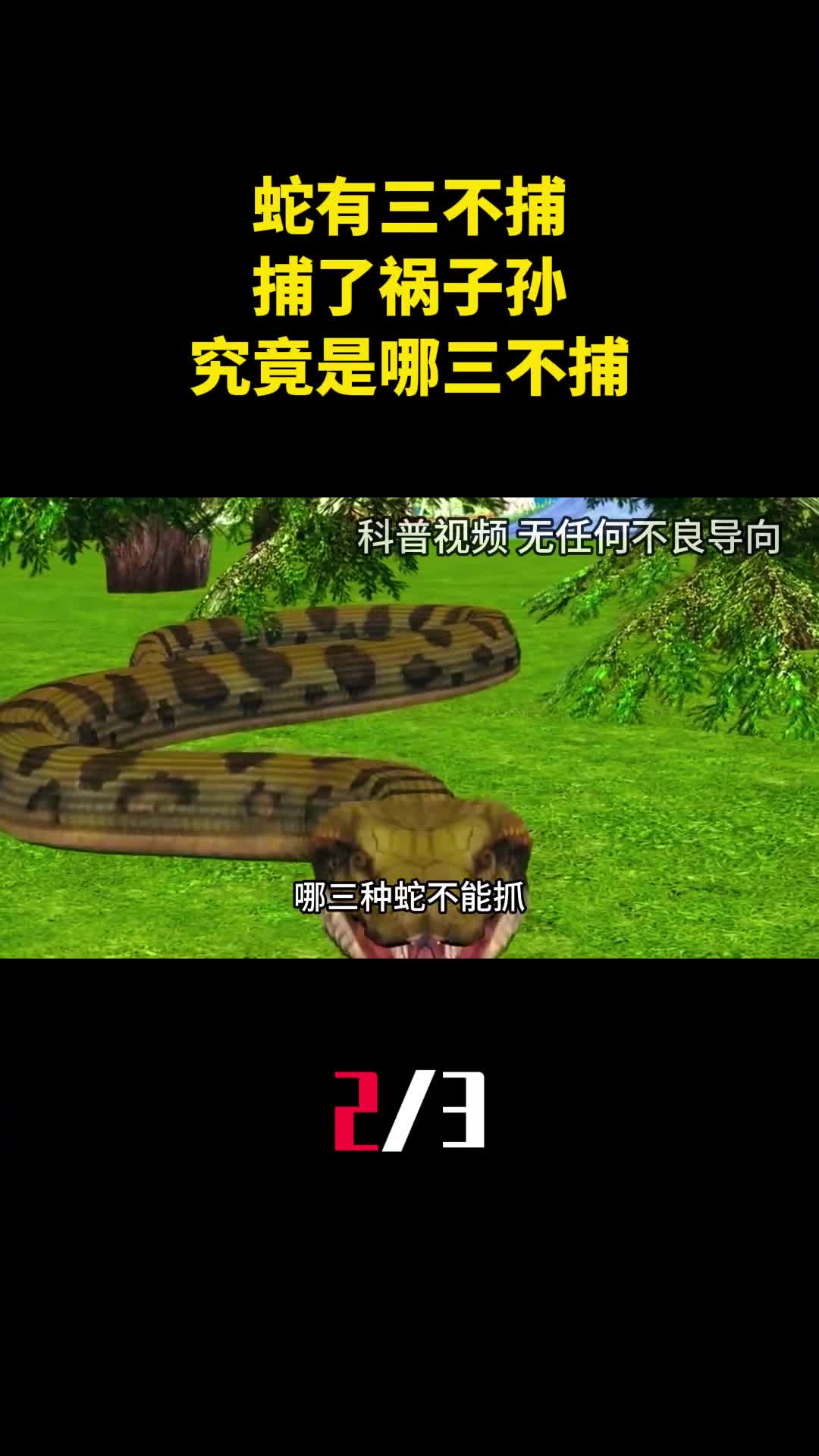 俗话说蛇有三不捕捕了祸子孙究竟是哪三不捕2