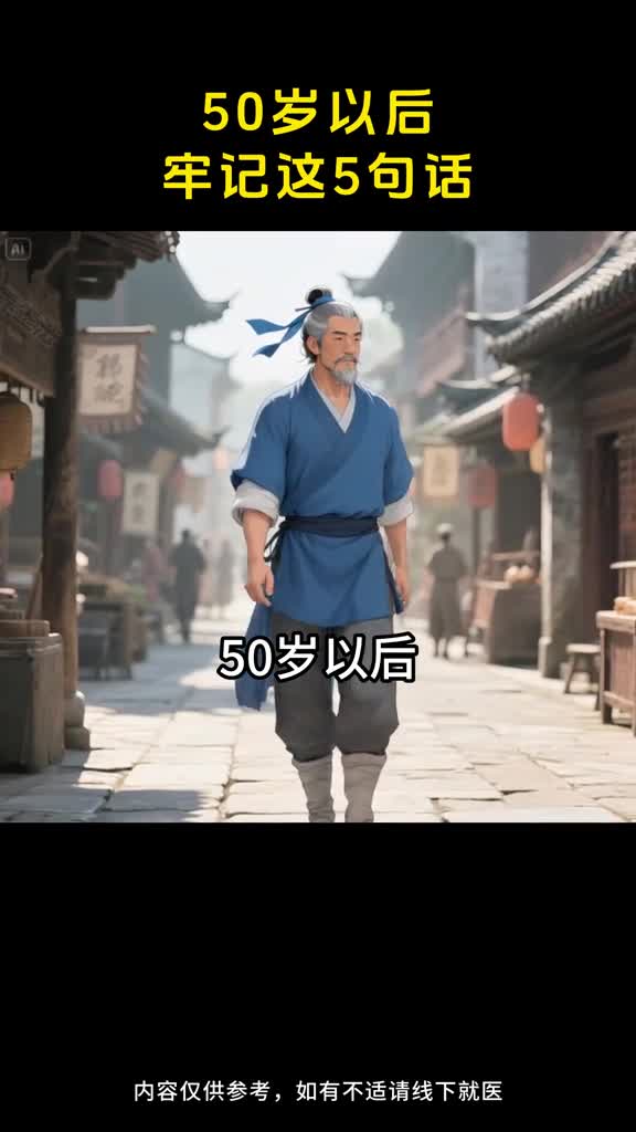 50岁后想多活几年这5句话记好了