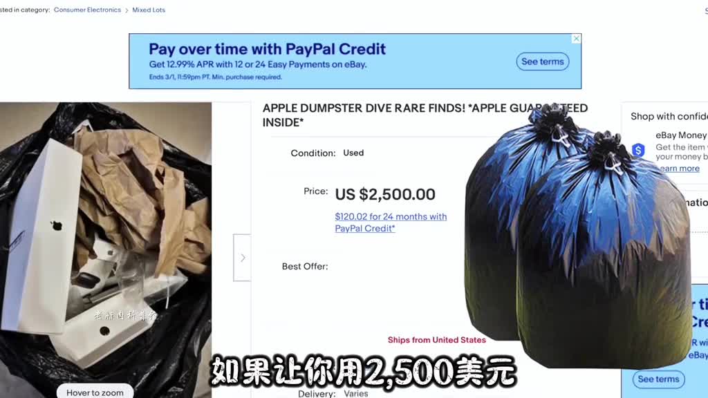 花17500元买了两袋苹果公司的垃圾看看都能开出什么好东西