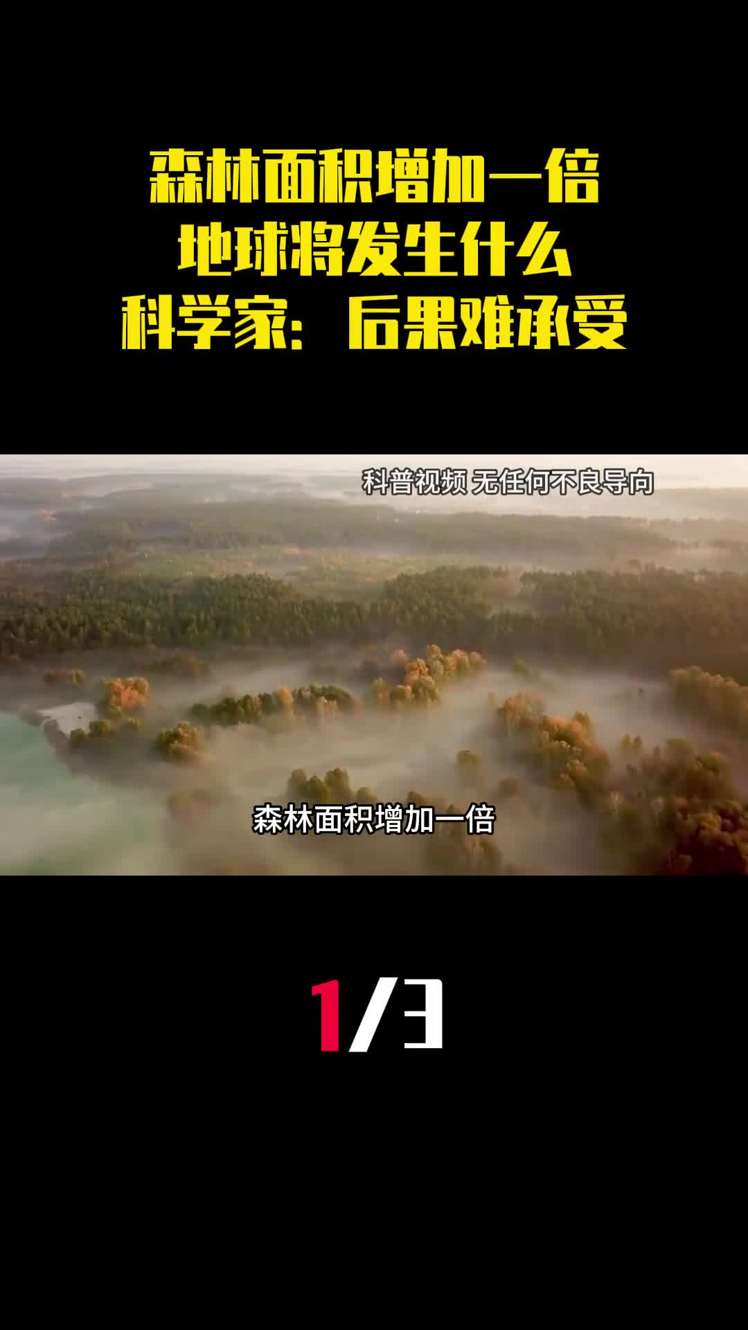 森林面积增加一倍地球将发生什么科学家后果将难以承受1