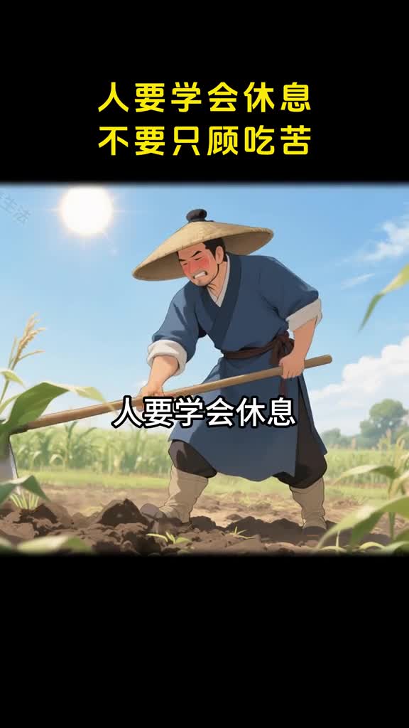 人要学会休息别只顾硬扛着吃苦