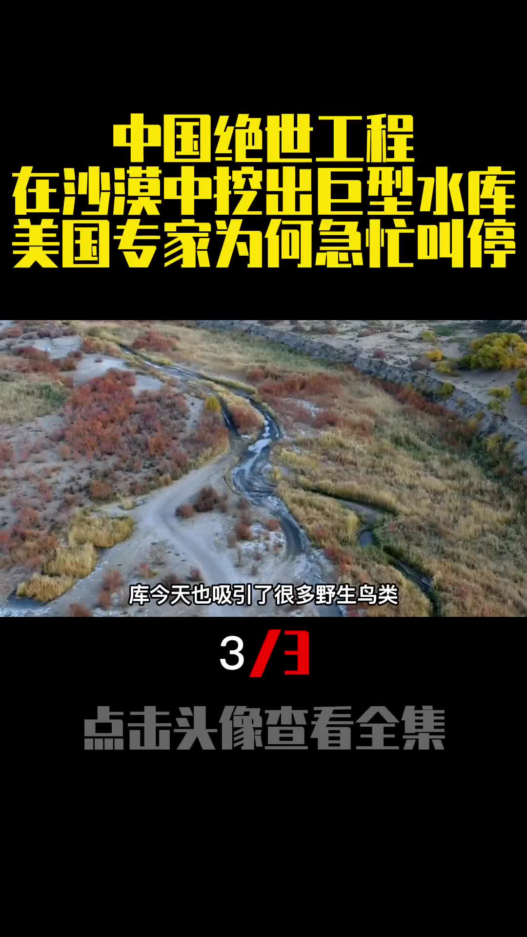 中国绝世工程在沙漠中挖出巨型水库美国专家为何急忙叫停3