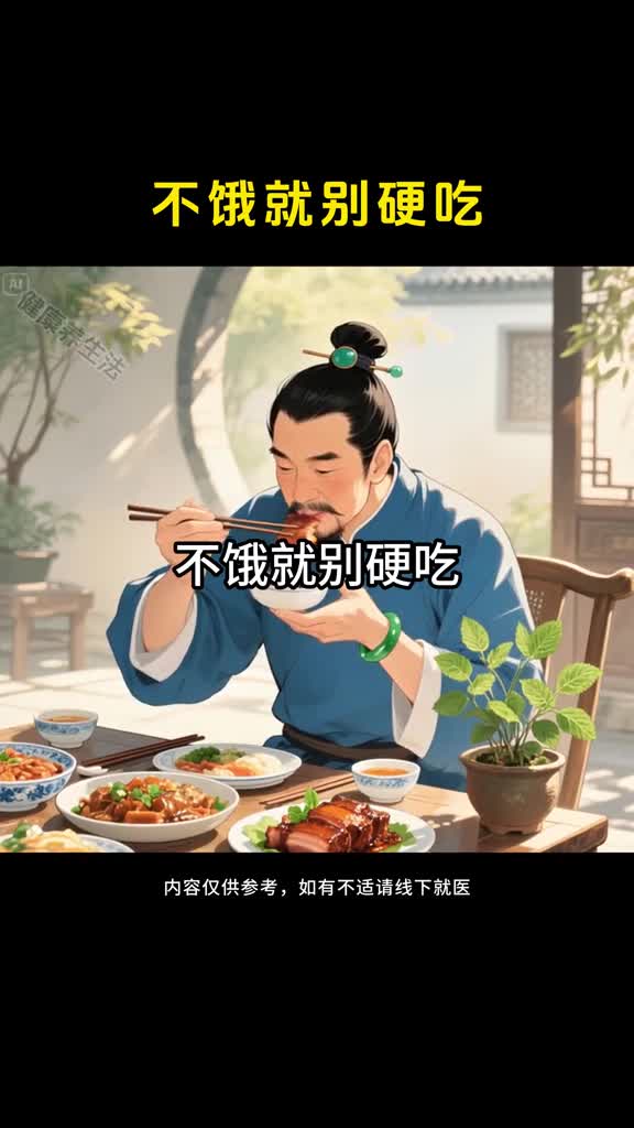 不饿的时候不要硬吃