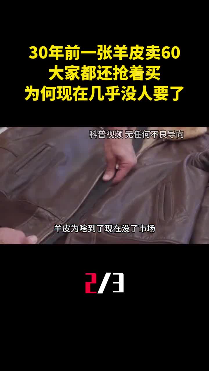 30年前一张羊皮卖60大家都还抢着买为何现在几乎没人要了2