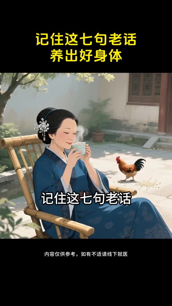 记住这七句老话养出好身体