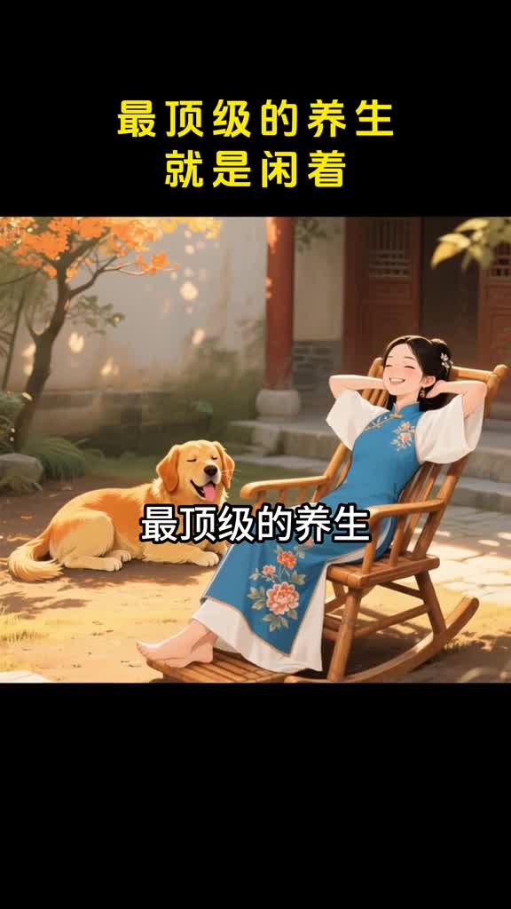 最顶级养生就是闲着躺平