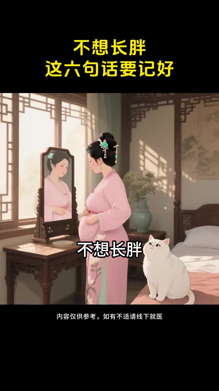 不想长胖这六句话要记好