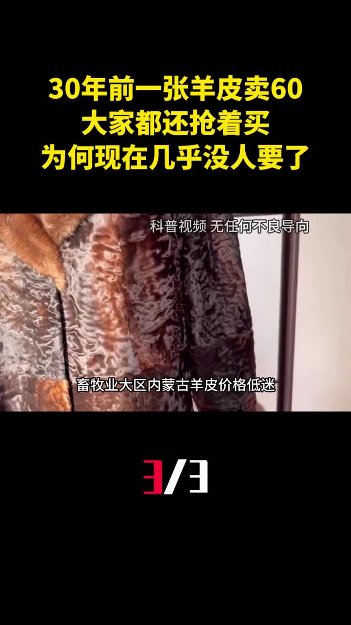 30年前一张羊皮卖60大家都还抢着买为何现在几乎没人要了3