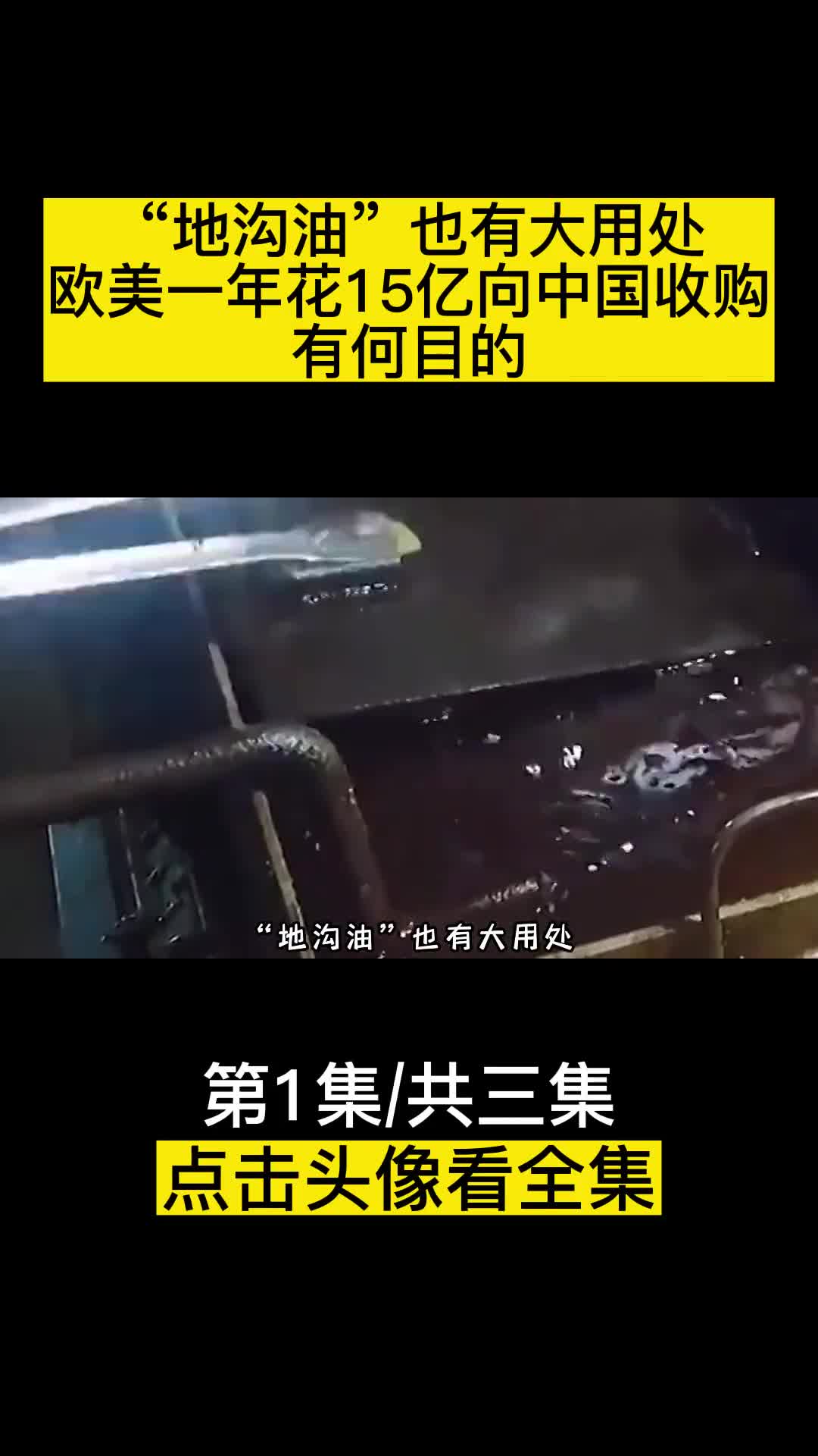 地沟油也有大用处欧美一年花15亿向中国收购有何目的