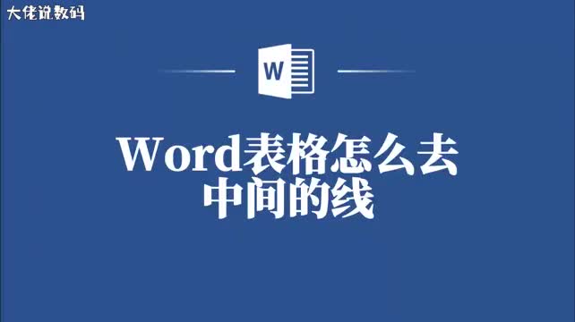 Word表格中间线去掉教程让你的表格更美观