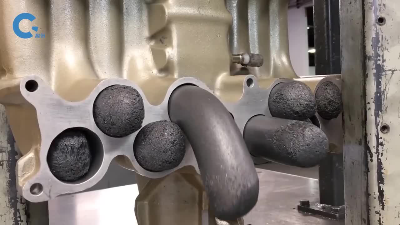 什么是磨料流加工把流体从管中挤压出去