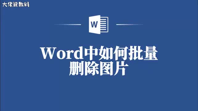 Word批量删除图片教程让你的文档管理更轻松