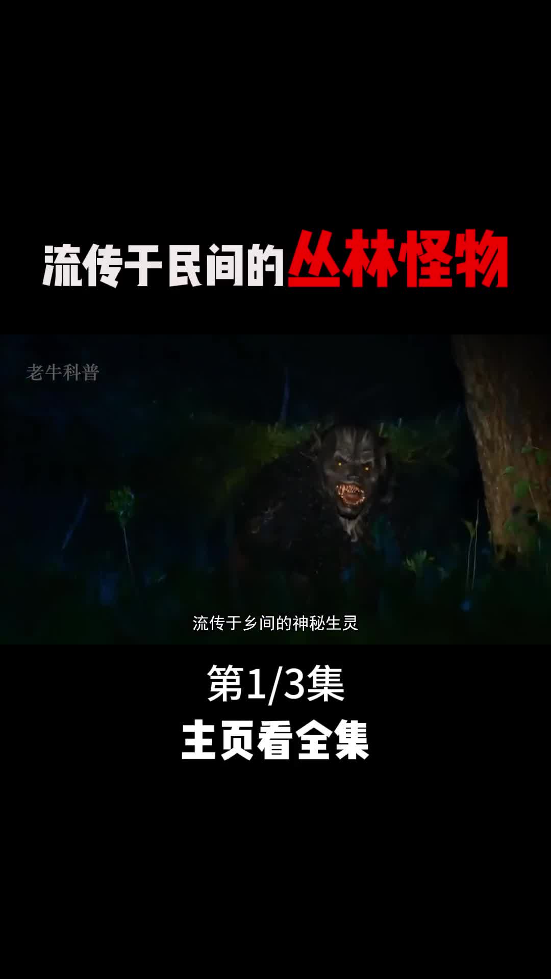 流传于民间的丛林怪物神出鬼没诡异离奇1