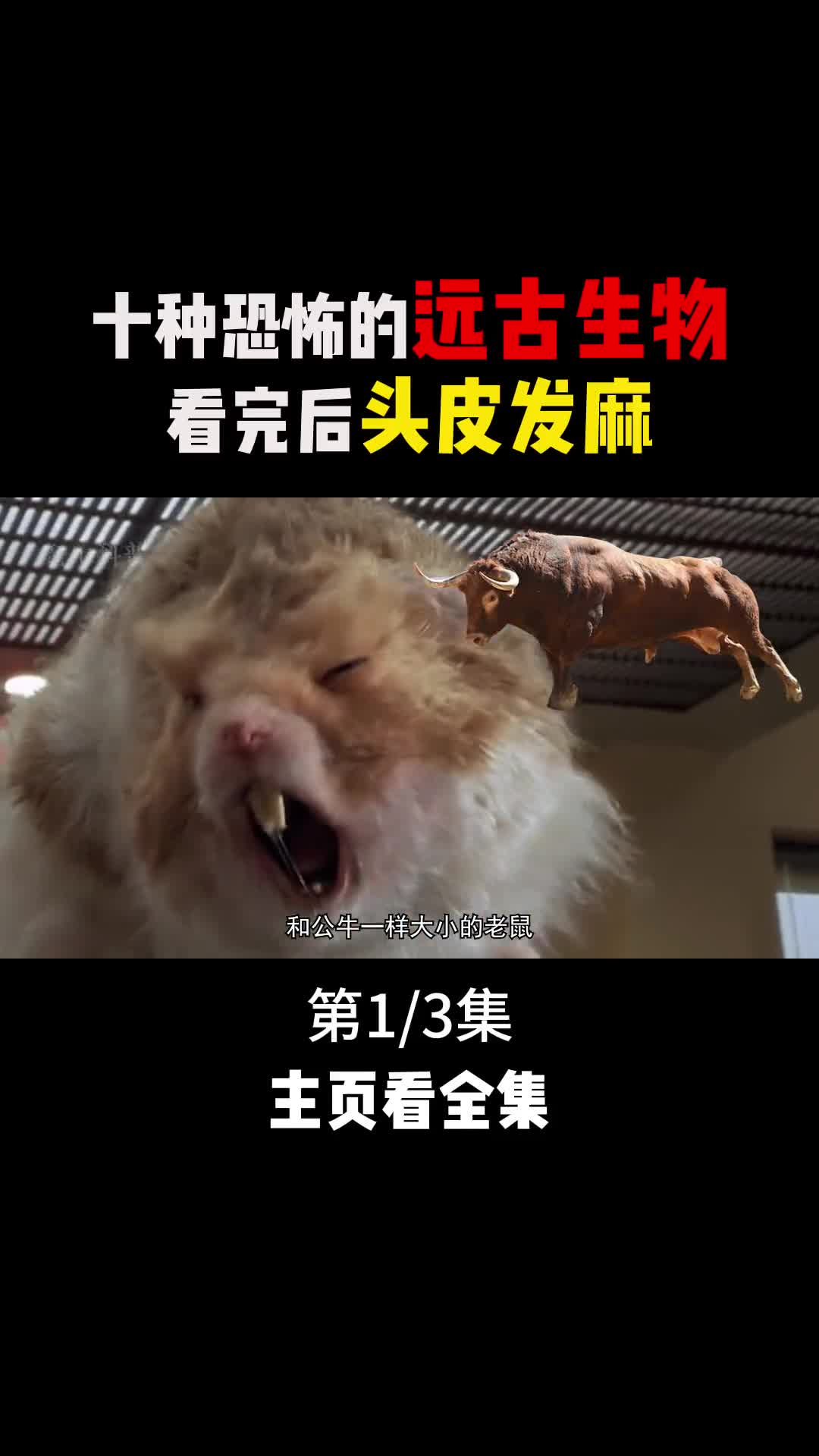 身高3米的巨型老鼠盘点十种恐怖远古生物1