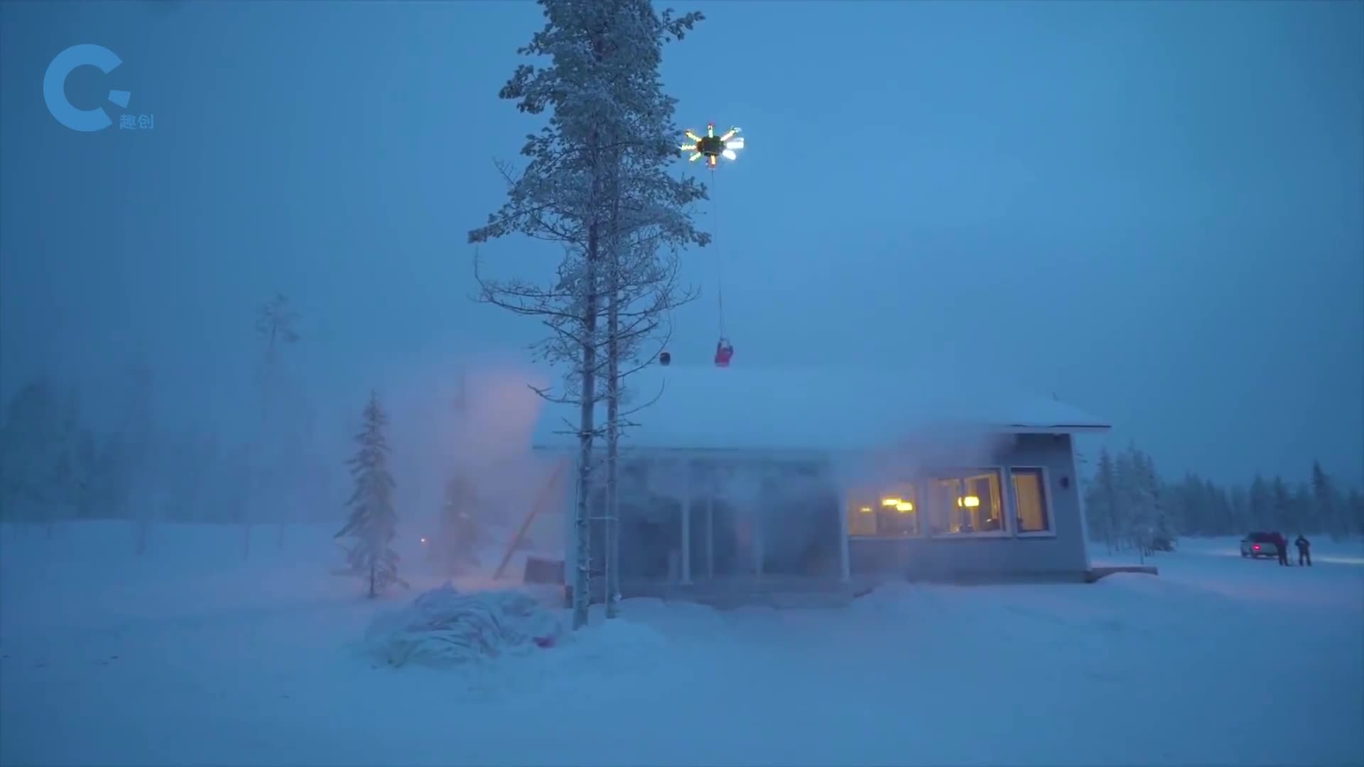 不可思议的人力飞行器蹬动自行车就能飞上天