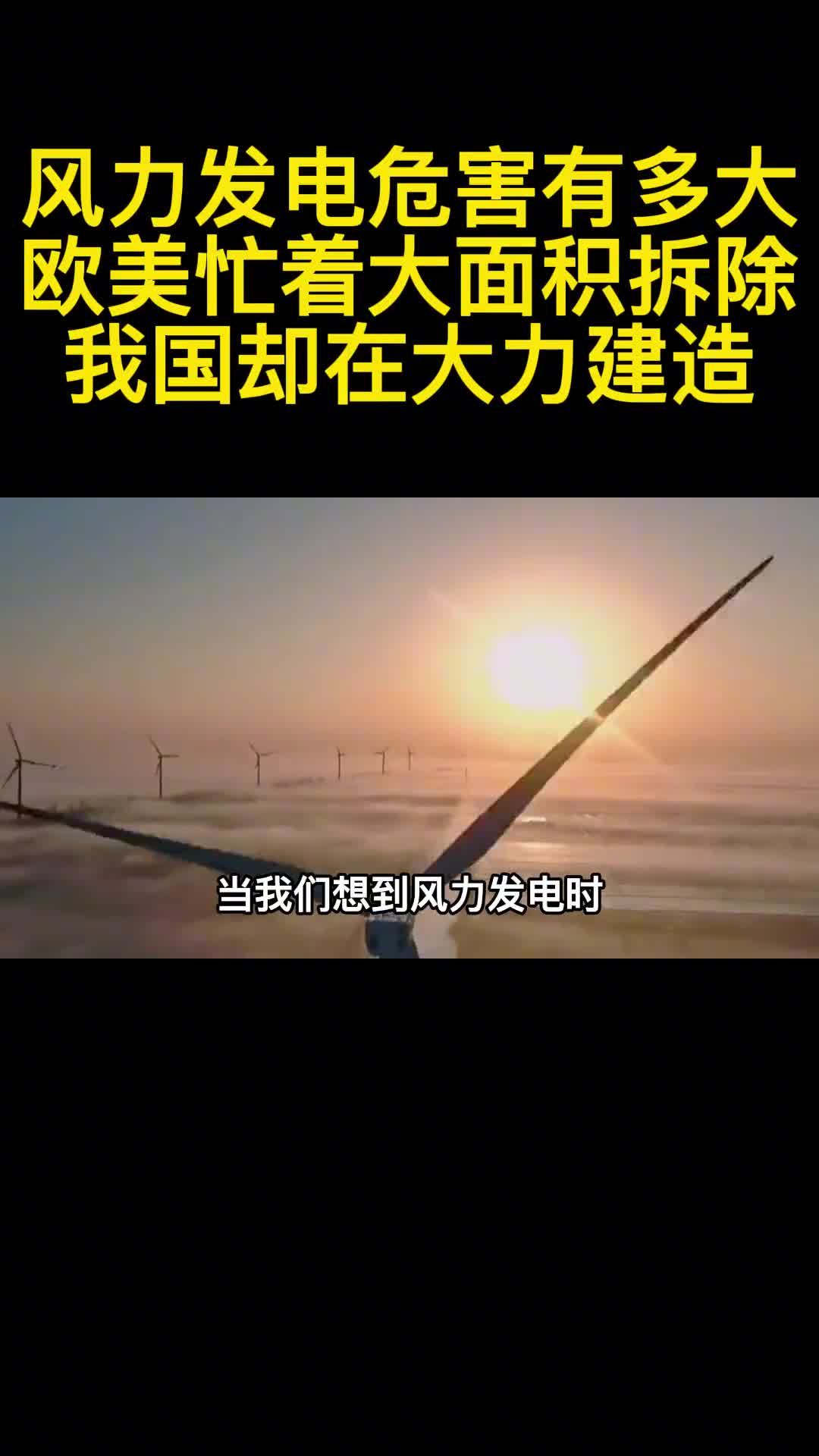 风力发电危害有多大欧美忙着大面积拆除我国却在大力建造1
