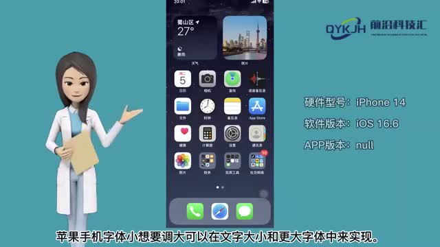 苹果手机字体小怎么调大