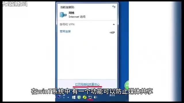 Win7系统开启防止媒体共享的方法