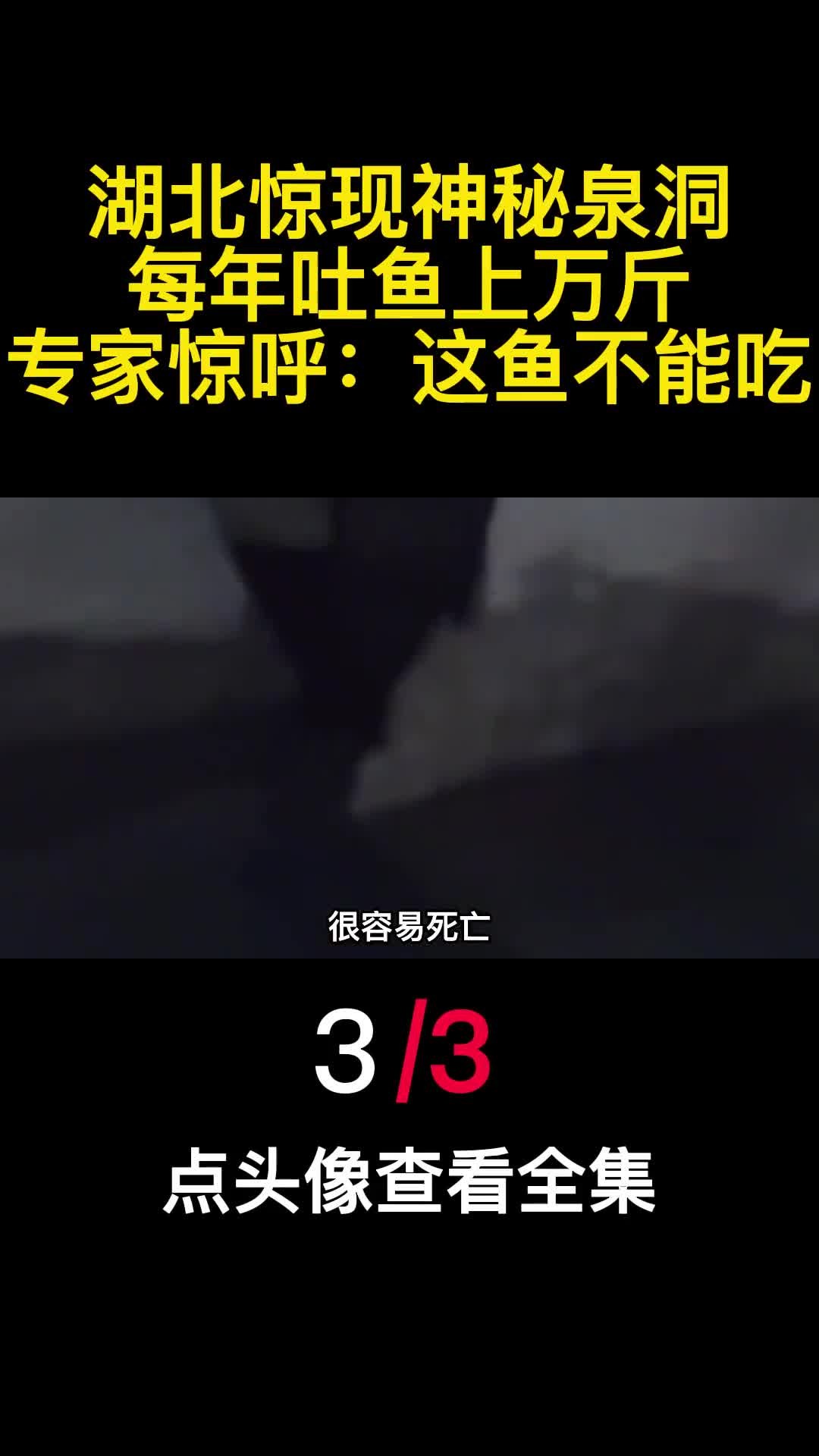 湖北惊现神秘泉洞每年吐鱼上万斤专家惊呼这鱼不能吃3
