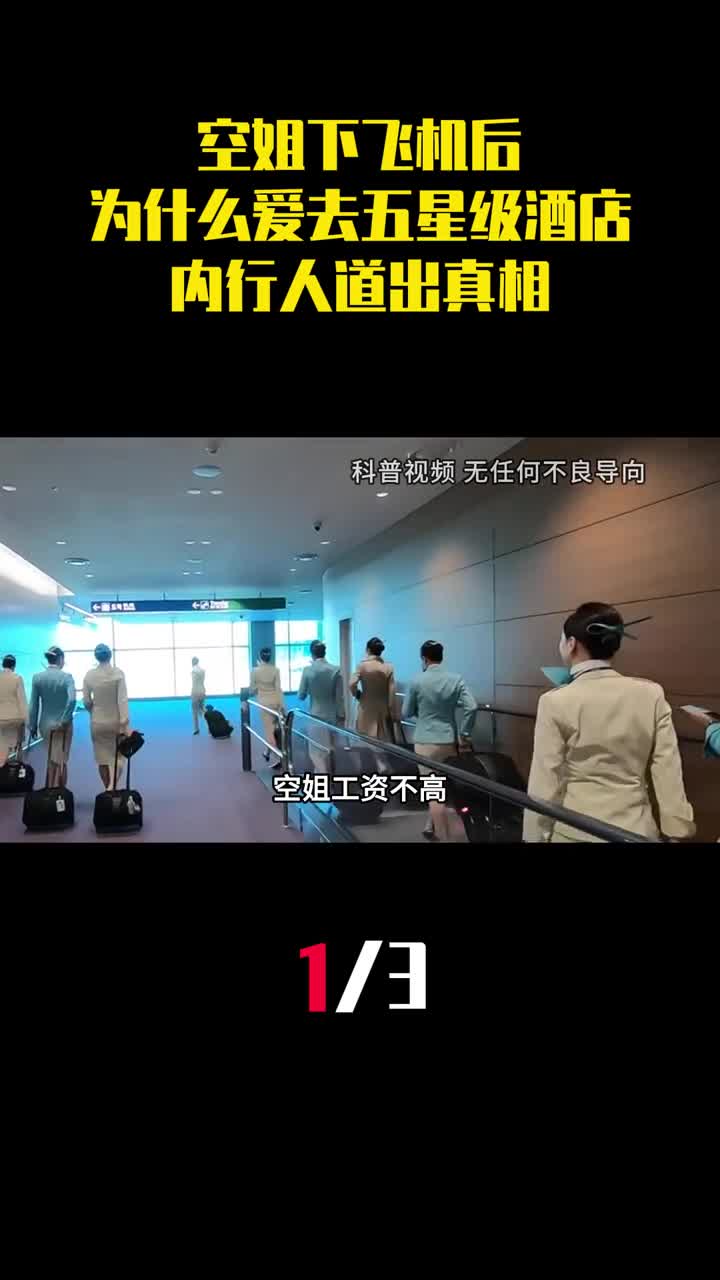 空姐工资不高下飞机后为什么爱去五星级酒店内行人道出真相1