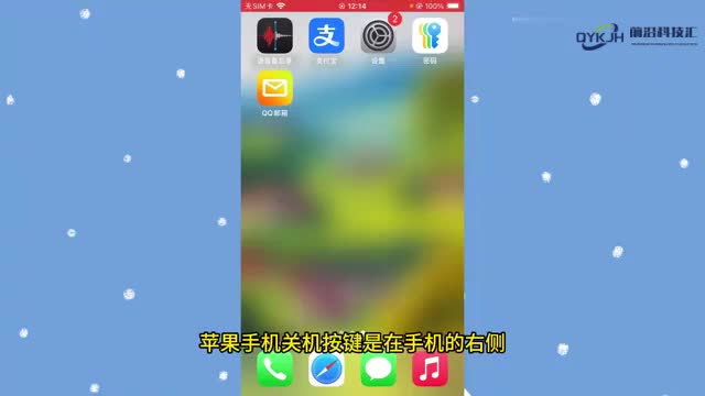 苹果关机怎么按键