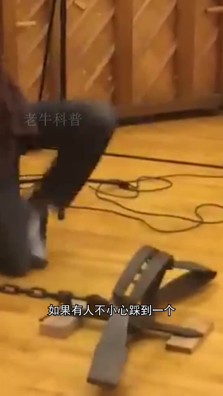 如果有人不小心踩到一个巨大的捕熊夹会发生什么