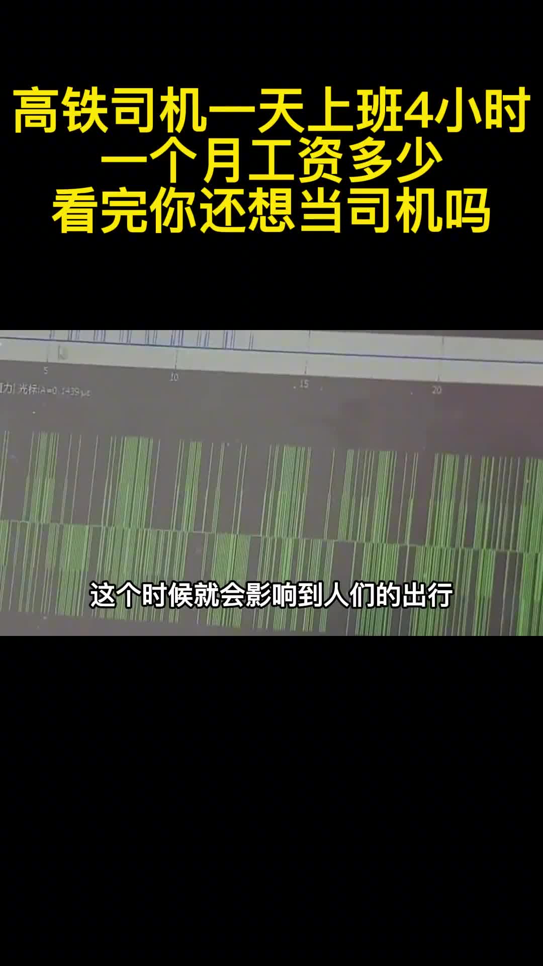 高铁司机一天上班4小时一个月工资多少看完你还想当司机吗3