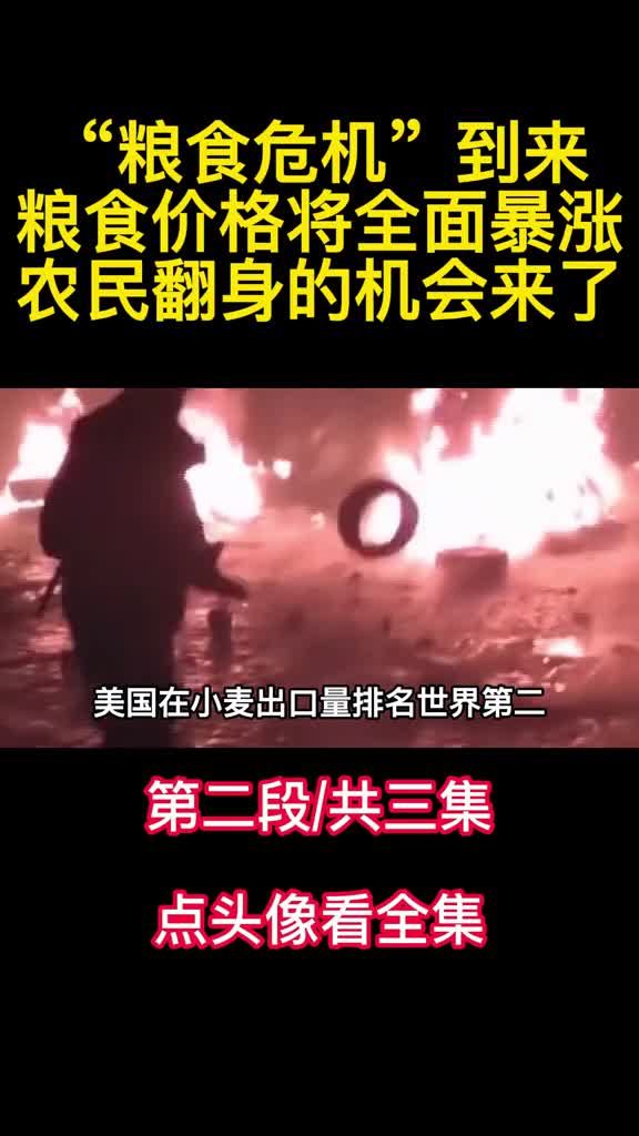 粮食危机到来粮食价格将全面暴涨农民翻身的机会来了2