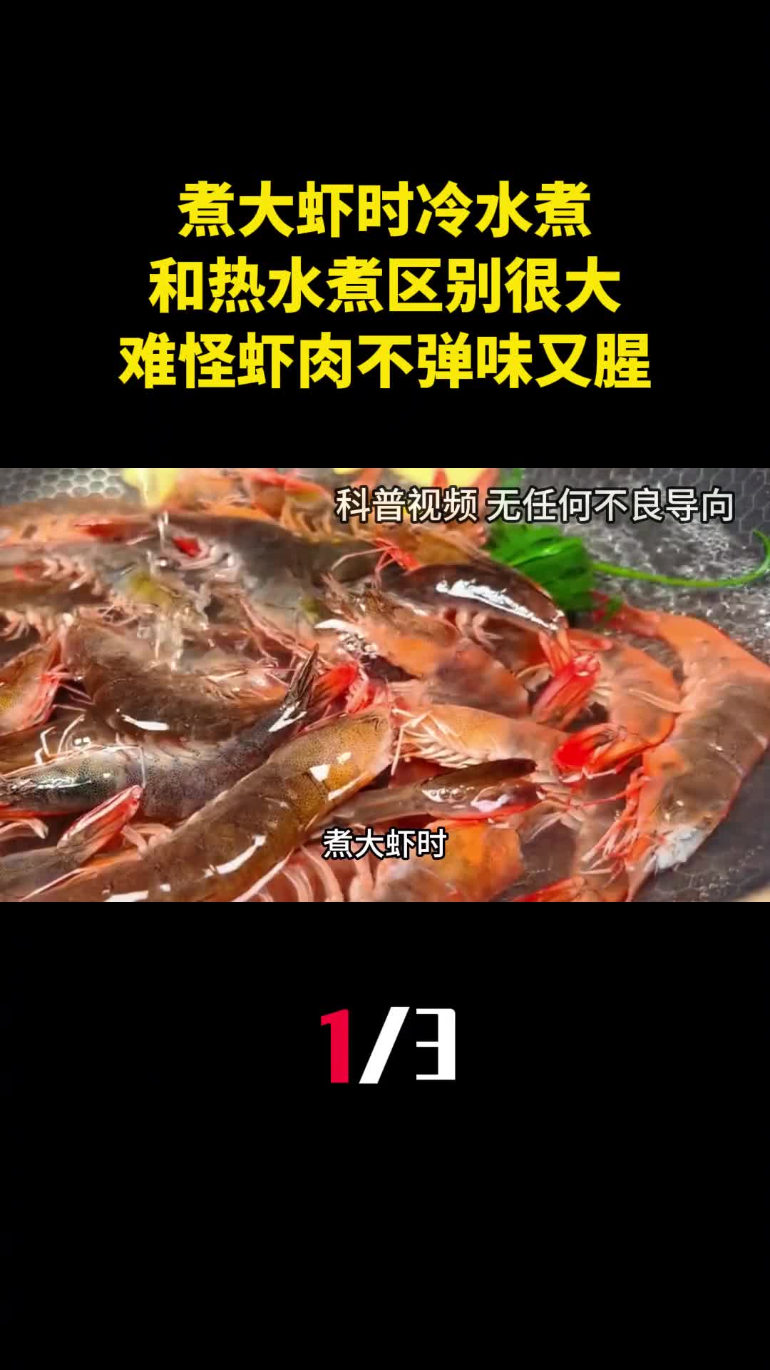 煮大虾时冷水煮和热水煮区别很大难怪虾肉不弹味又腥1