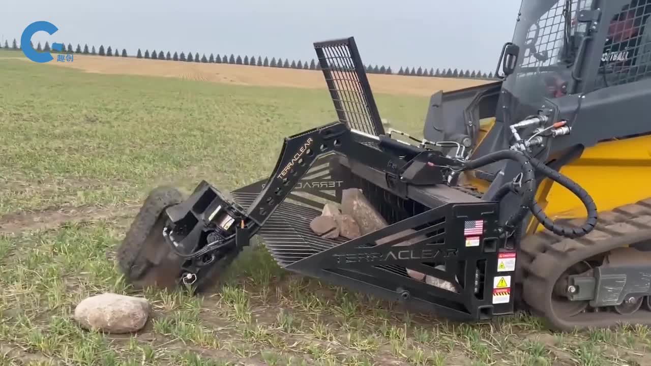 不可思议的石头收集车一小时收集上千斤碎石