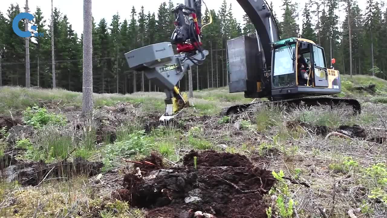 不可思议的圆盘种树机一小时种150棵