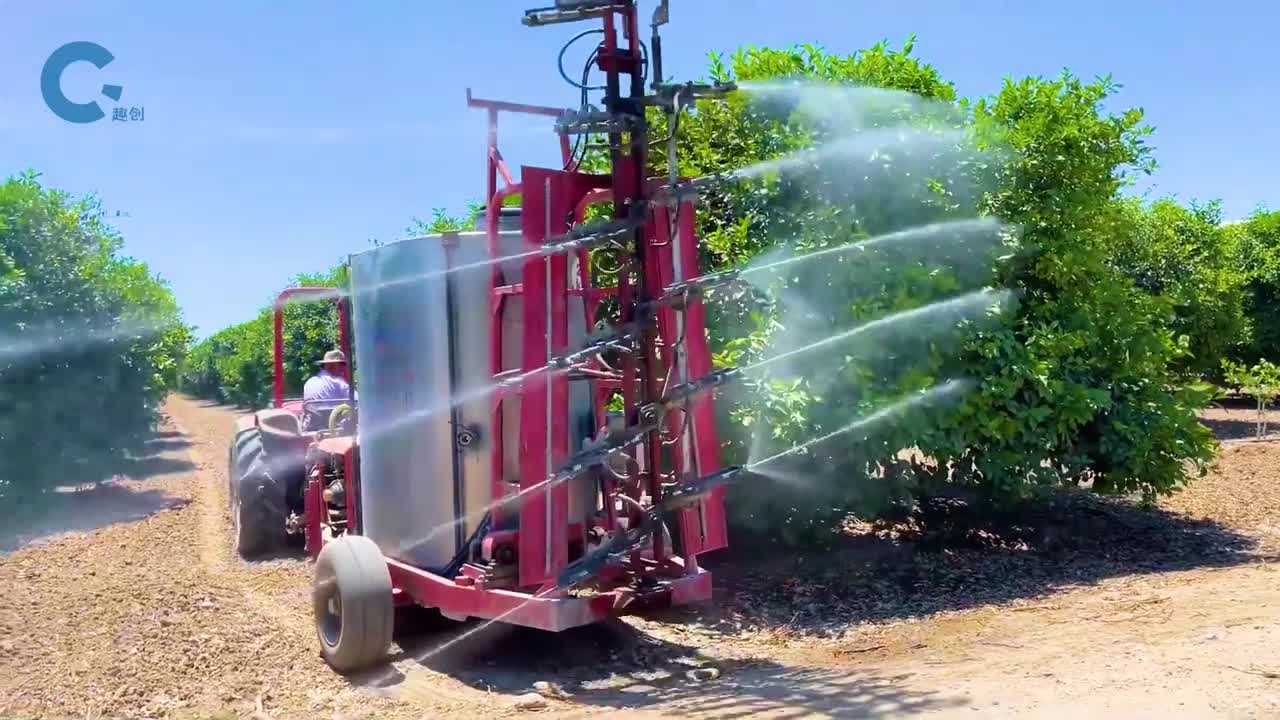 不可思议的摇摆式喷药机18个喷头同时工作实现无死角喷农药