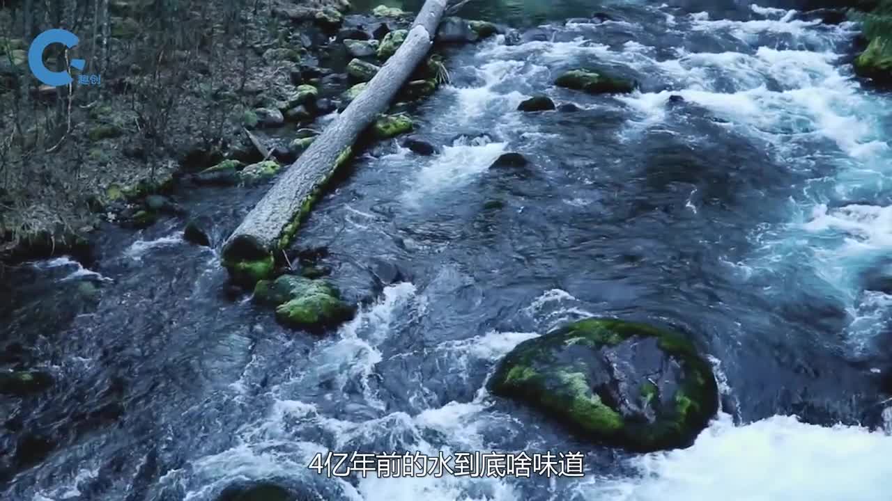 4亿年前的水到底啥味道小哥用水刀切开尝了尝味道不言而喻