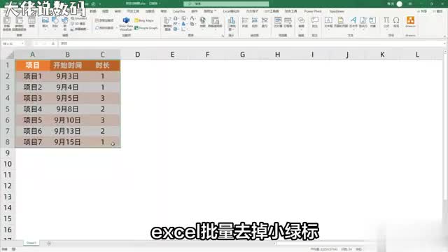 Excel小技巧教你如何一键批量去除小绿标提升工作效率