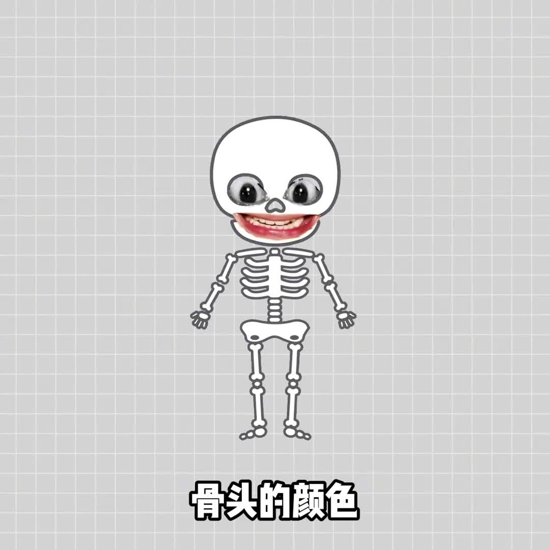 人竟然可以拥有五彩缤纷的骨头
