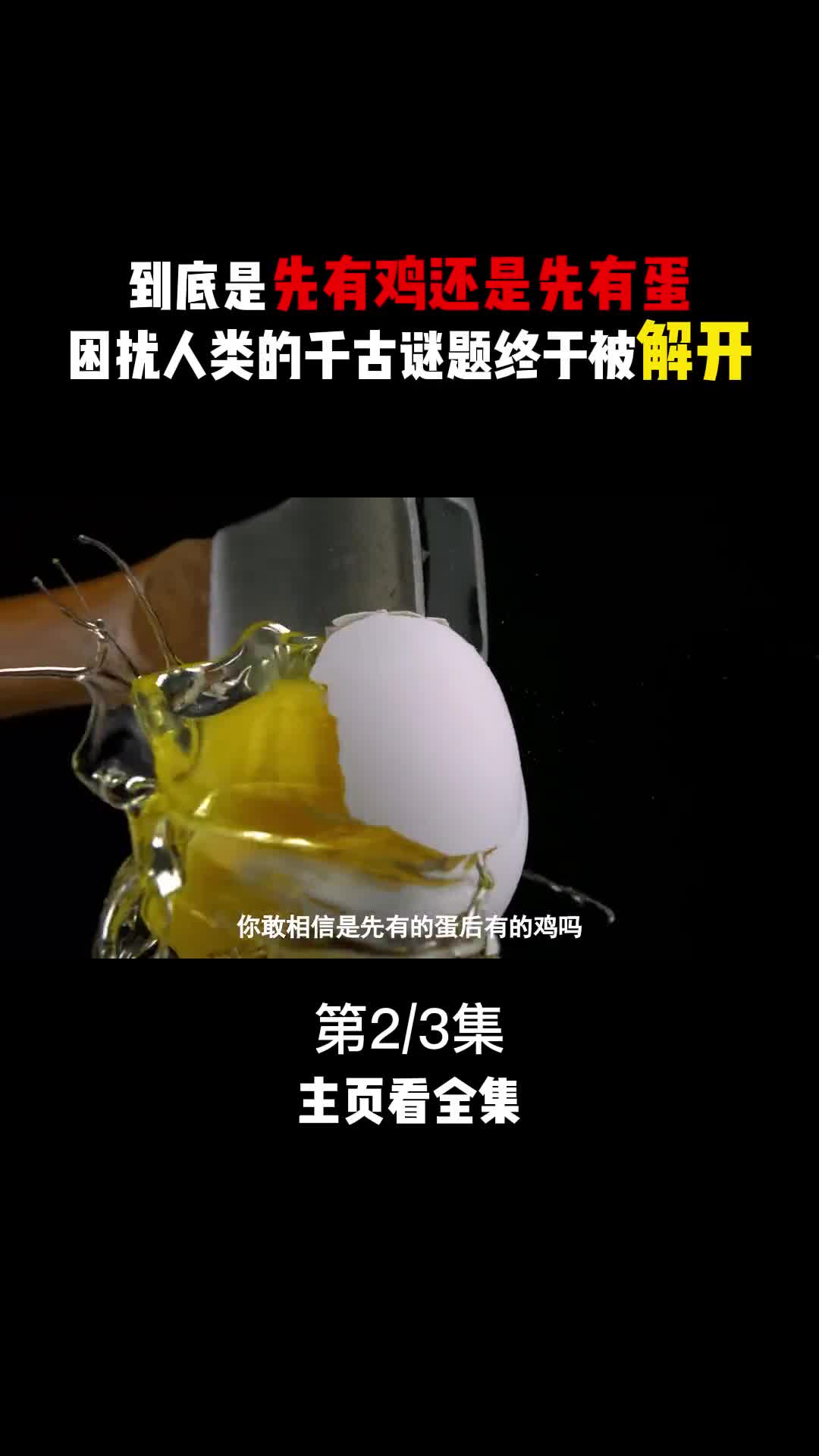 到底是现有的鸡还是先有的蛋科学家终于给出了答案