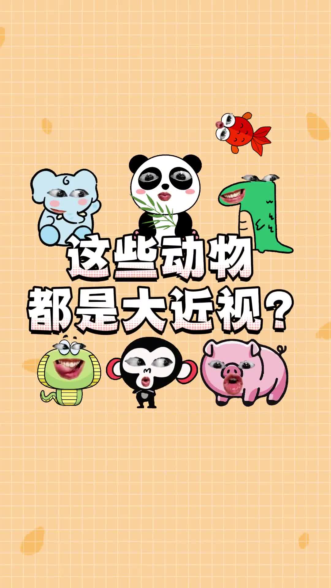 这些动物竟然都是天生的超级近视眼