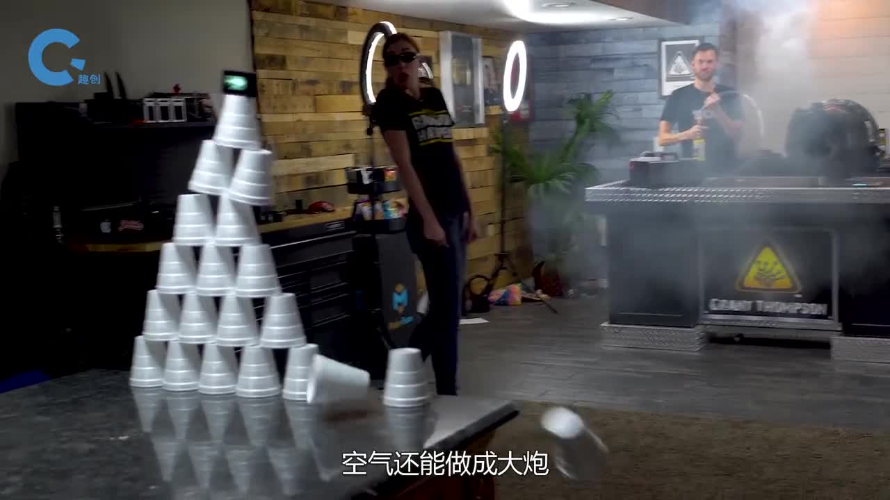 用垃圾桶制作的空气炮你见过吗网友这么好玩我也去试试