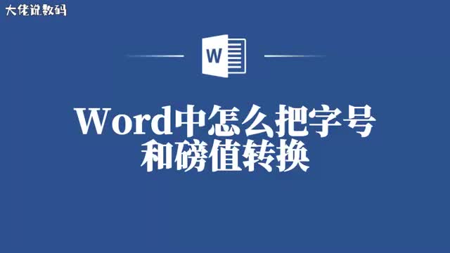 揭秘如何在Word中实现字号和磅值的自由转换