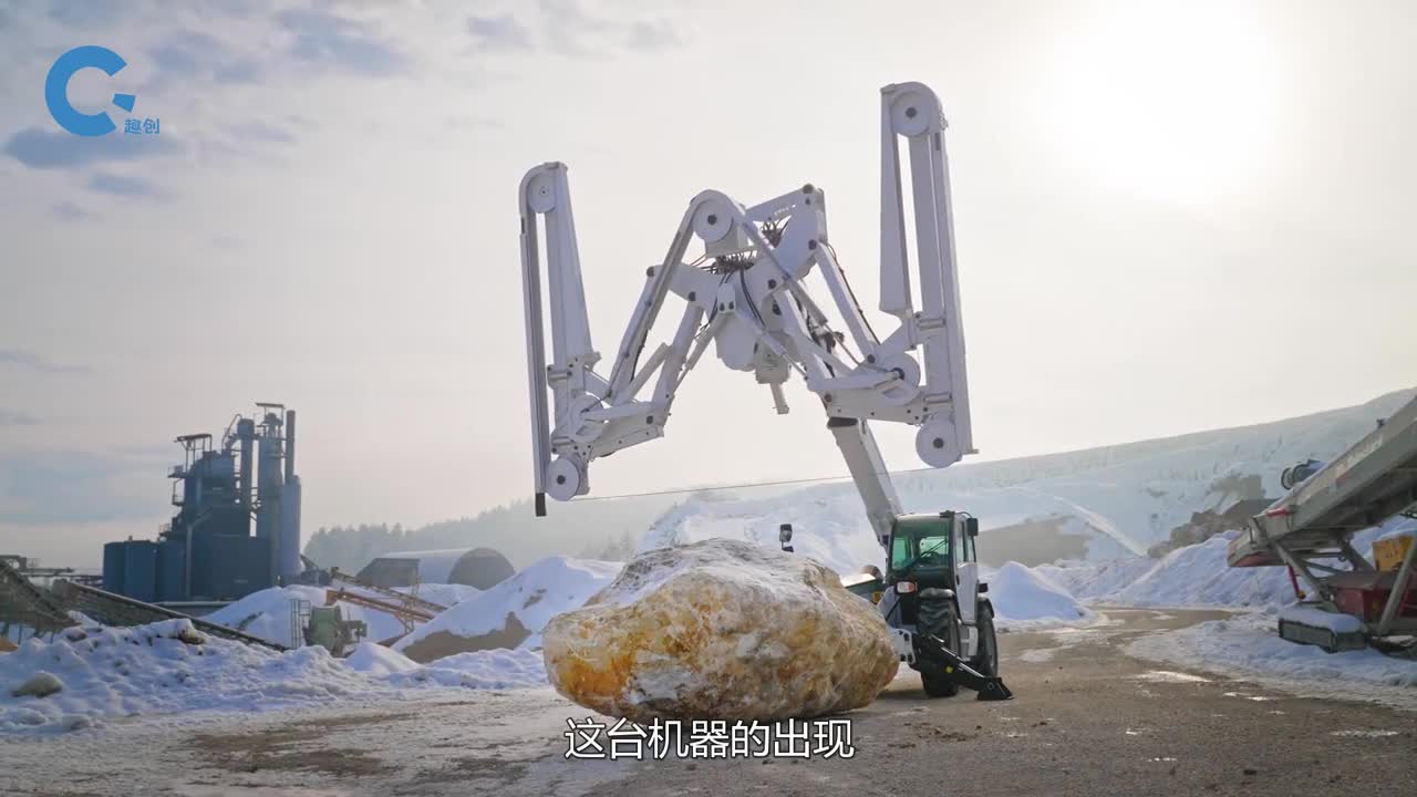 移动式金刚石绳锯在采石场就能把大石头一切两半