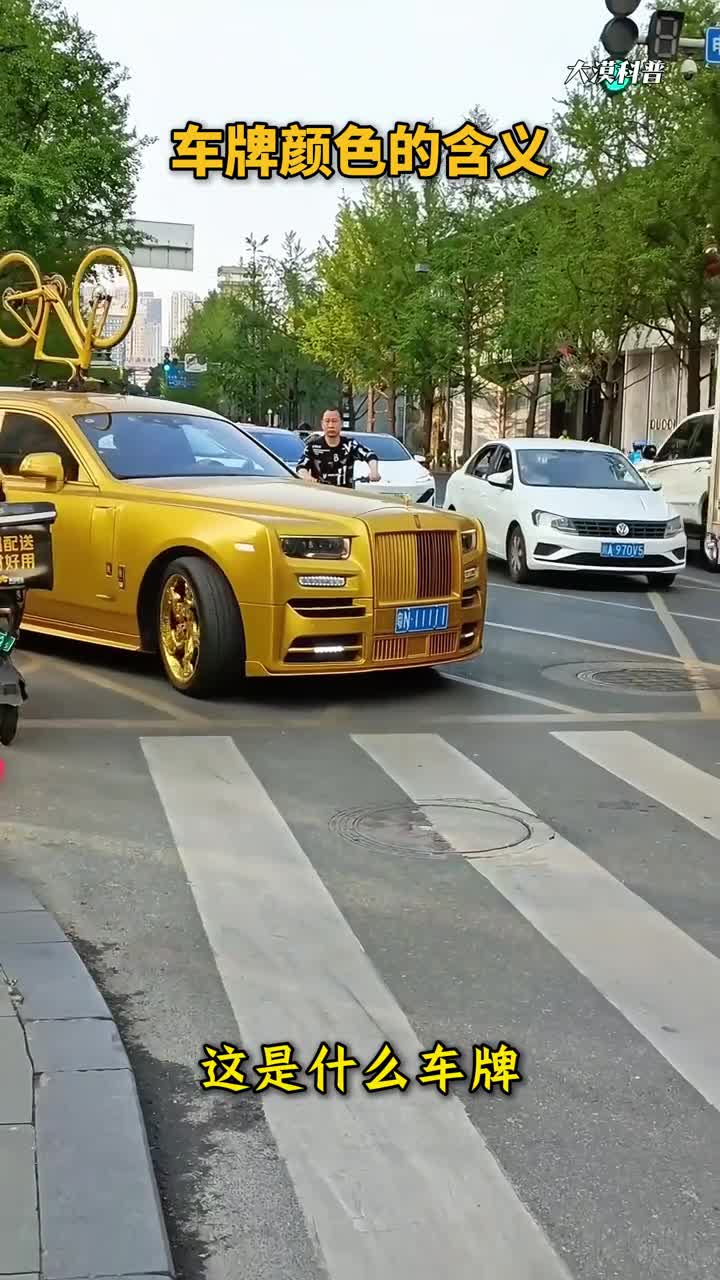 在路上你可以不认识库里南但一定要认识这几种颜色的车牌