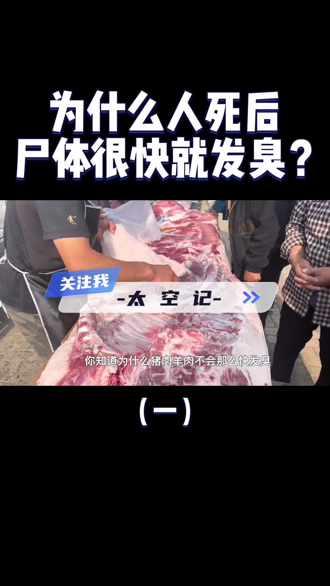 为什么人死后很快就发臭而猪肉羊肉就不会那么快看完涨知识了