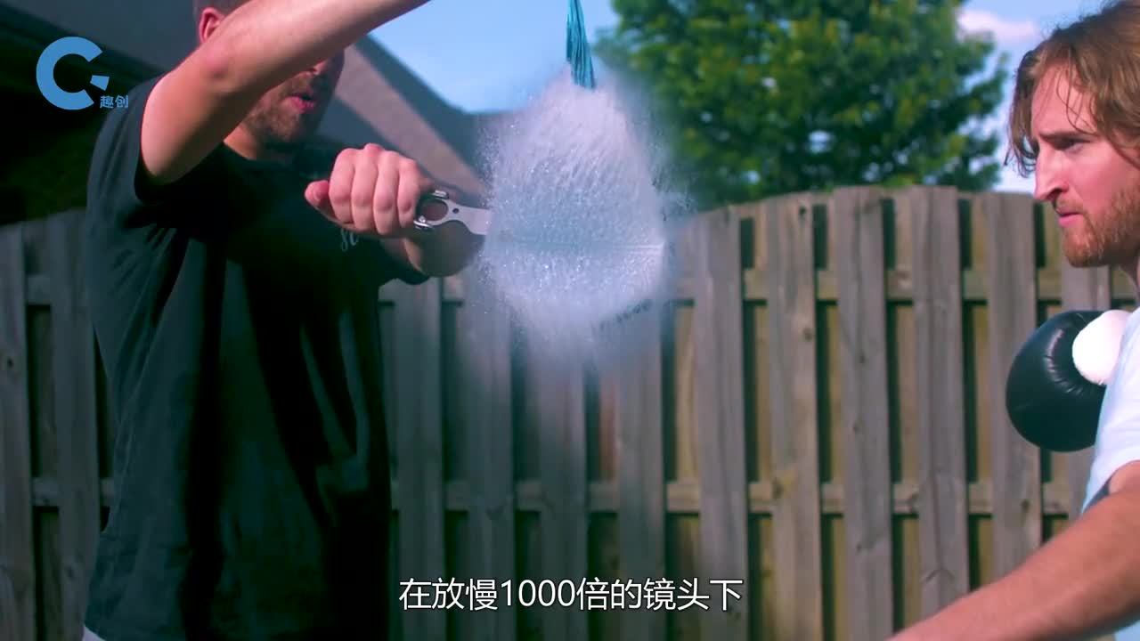 放慢1000倍的镜头下气球爆炸的瞬间太神奇确定这不是特效