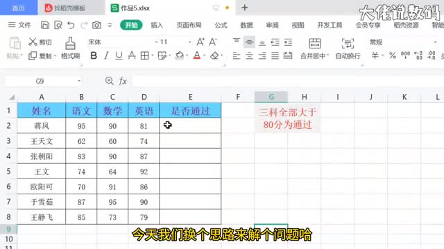 left与and函数结合进行条件判断