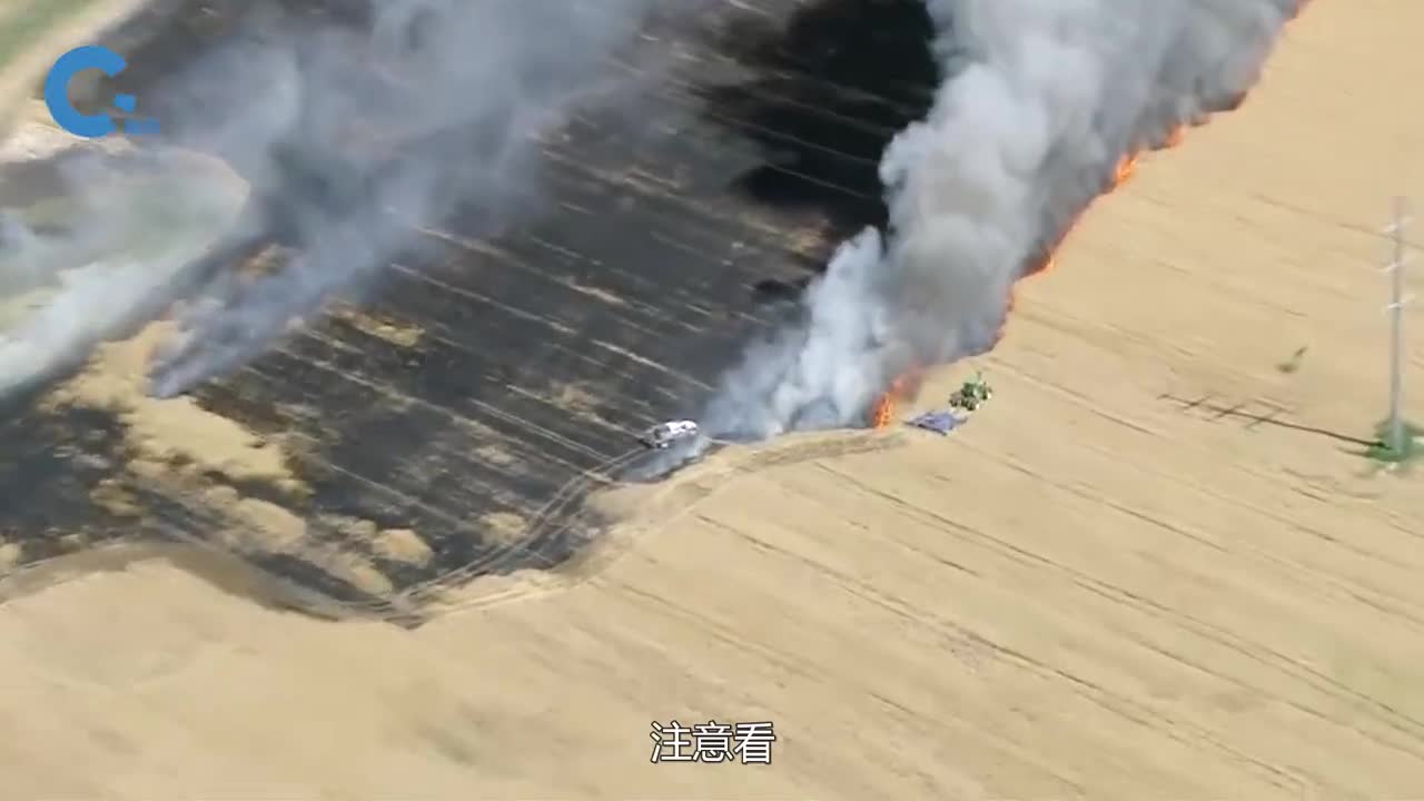 如何处理农场失火拖拉机也可以用来灭火工具