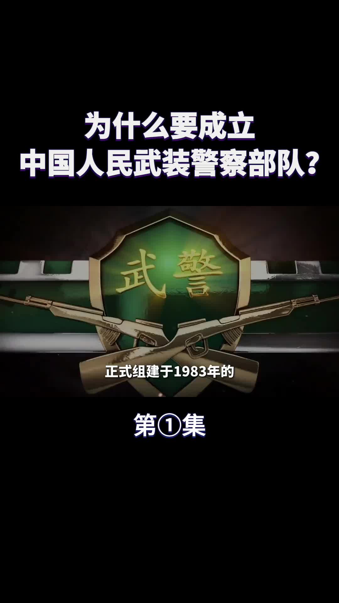 中国武警部队是怎样的存在为何要成立该部队