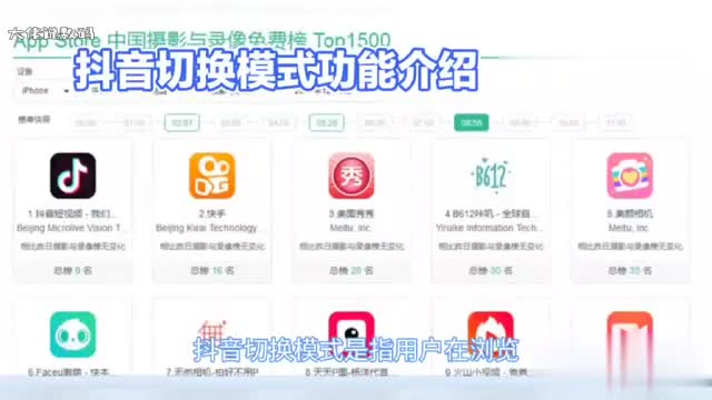 抖音切换模式是什么意思有什么用如何关闭