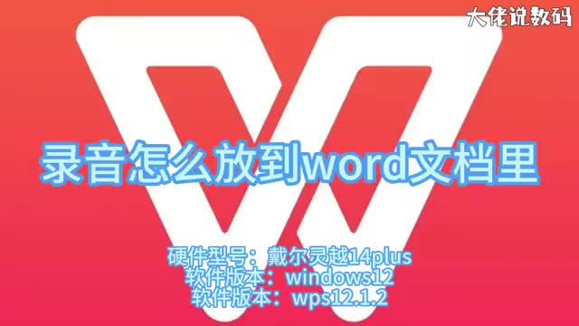 录音怎么放到word文档里